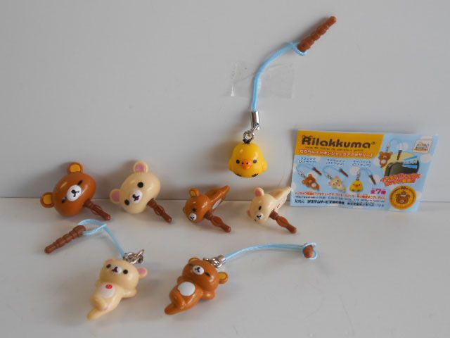 ♯Jum17FZ リラックマ だららんイヤホンジャックアクセサリー3 7種