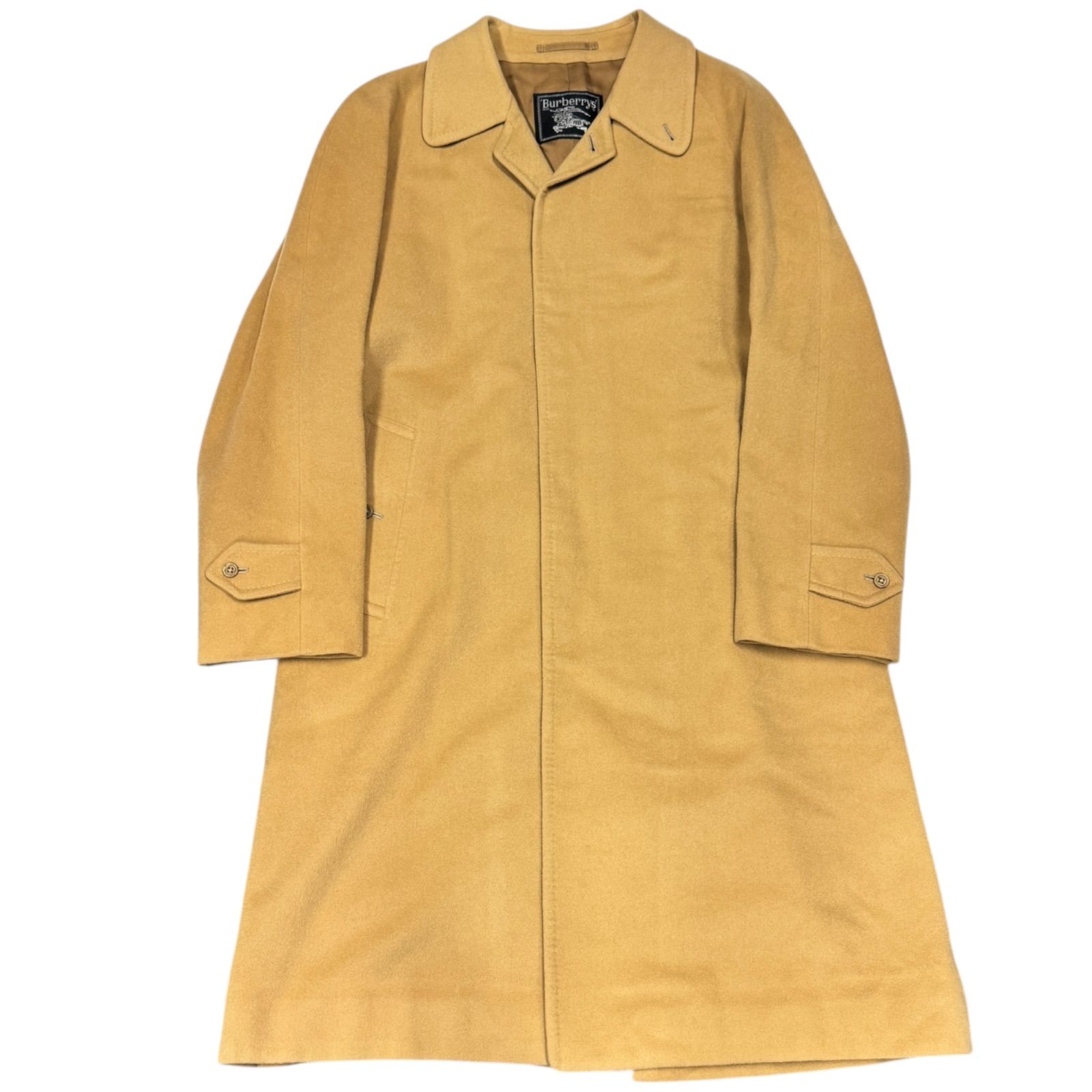 Burberrys バーバリー 裏地ノバチェック柄 ウールステン コート ロング キャメル 175 L相当 メンズ ヴィンテージ