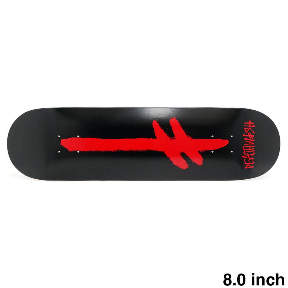 DEATHWISH DECK デスウィッシュ デッキ TEAM GANG SPRAY BLACK RED 8.0 DSM スケートボード スケボー