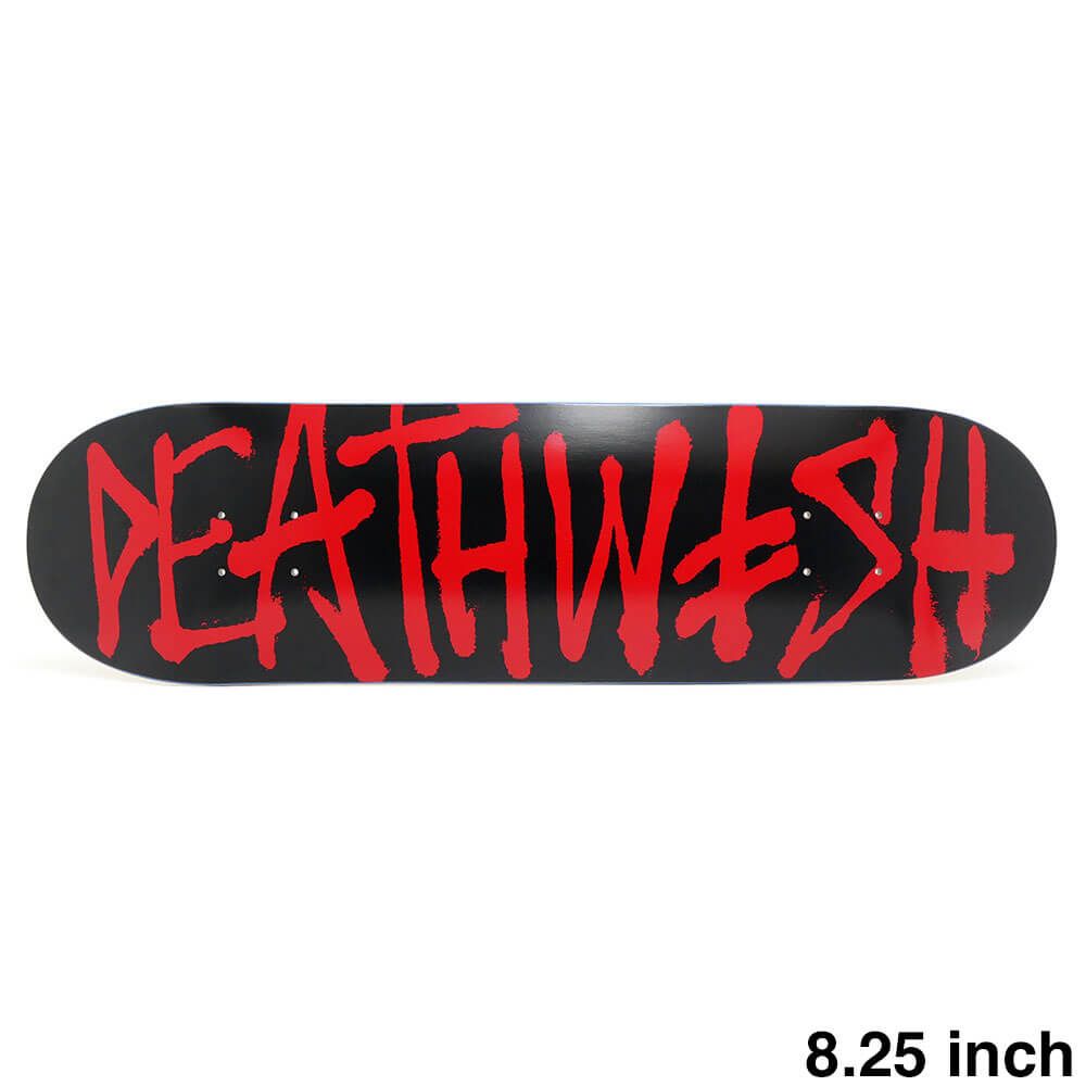 DEATHWISH DECK デスウィッシュ デッキ TEAM DEATHSPRAY BLACK RED 8.25 DSM スケートボード スケボー
