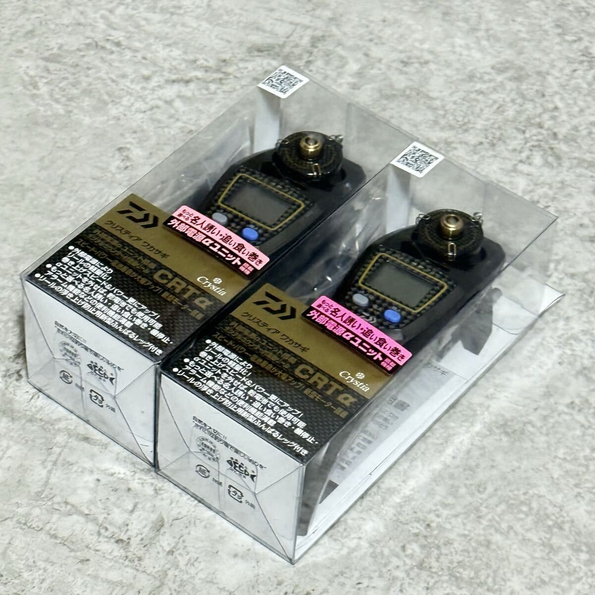 2台セット ダイワ クリスティアワカサギ CRTα ガンメタリック DAIWAワカサギリール