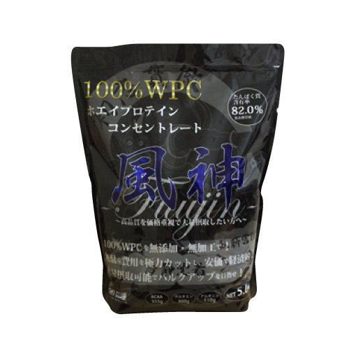 正規販売店 ファイトクラブ 風神プロテイン 徳用5kg ホエイ プロテイン コンセントレート 宅配便