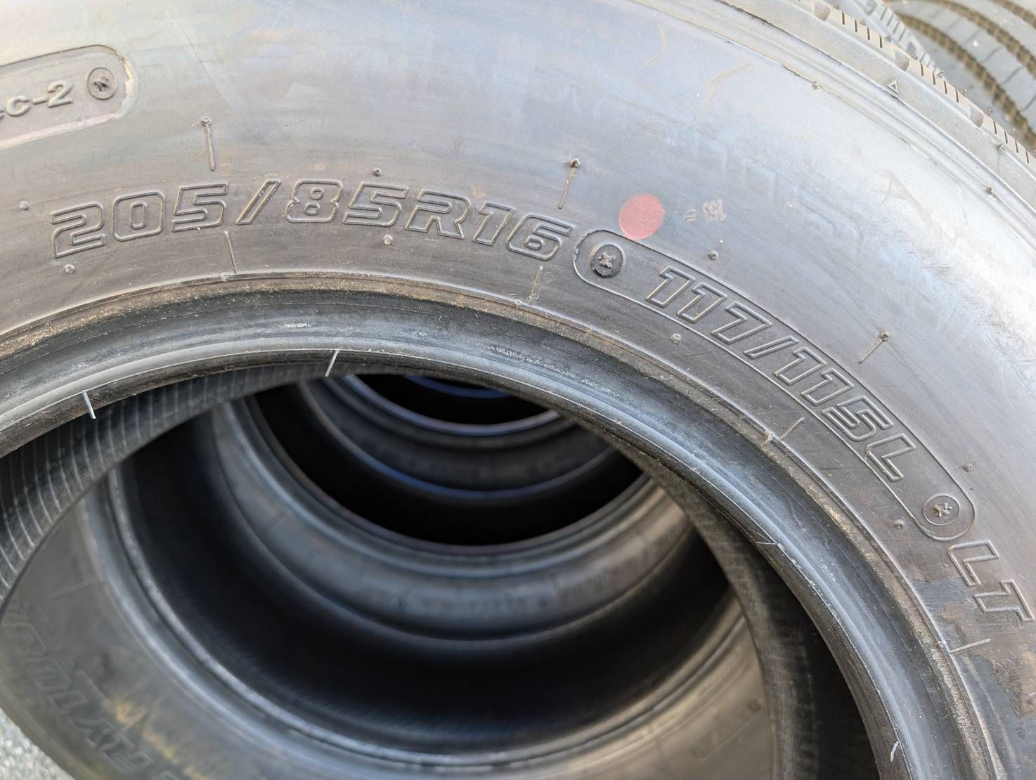 7014) YOKOHAMA SUPER STEEL RY108A 205/85R16 6本セット 新車外し