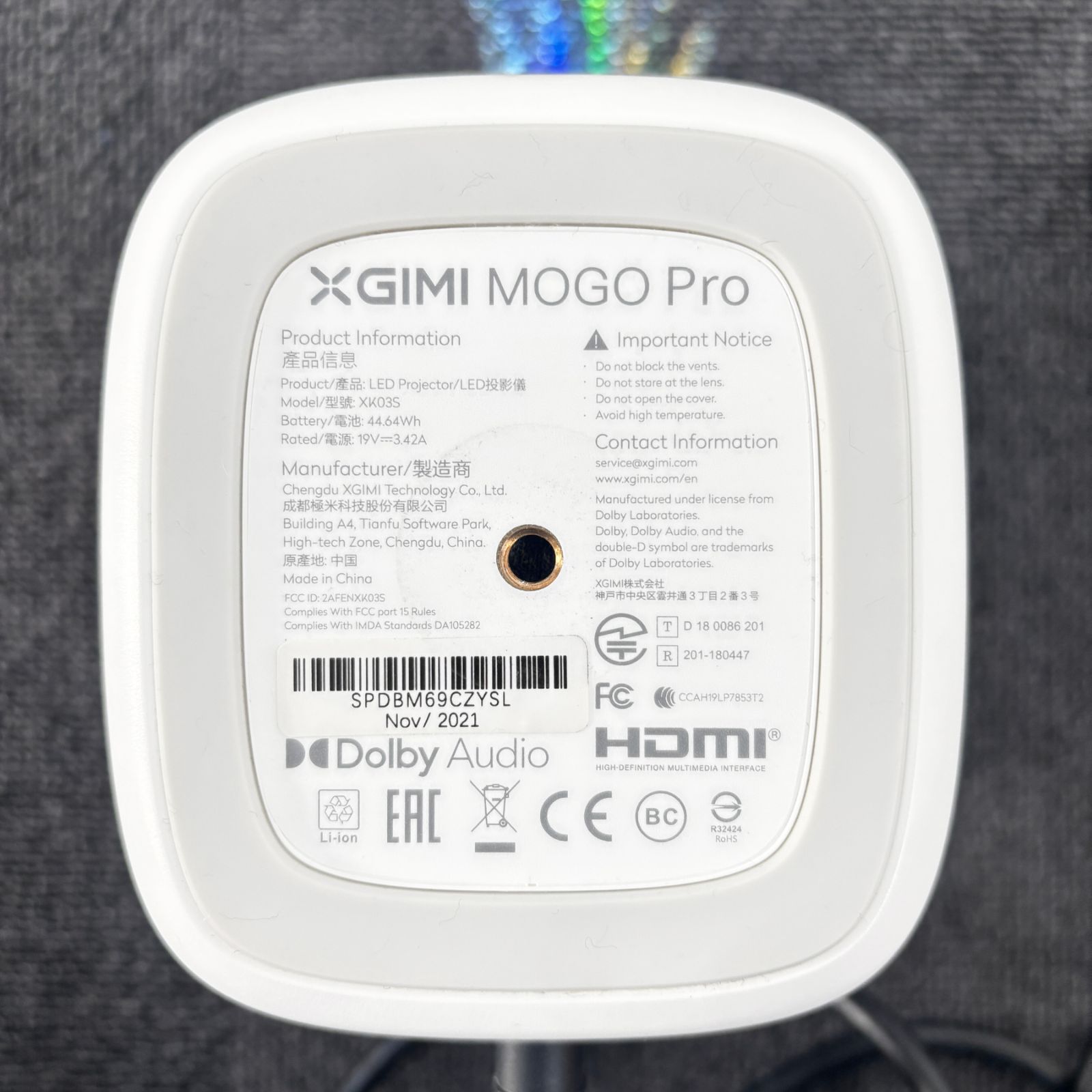 XGIMI MoGo Pro プロジェクター XK03S 動作確認済み - メルカリ