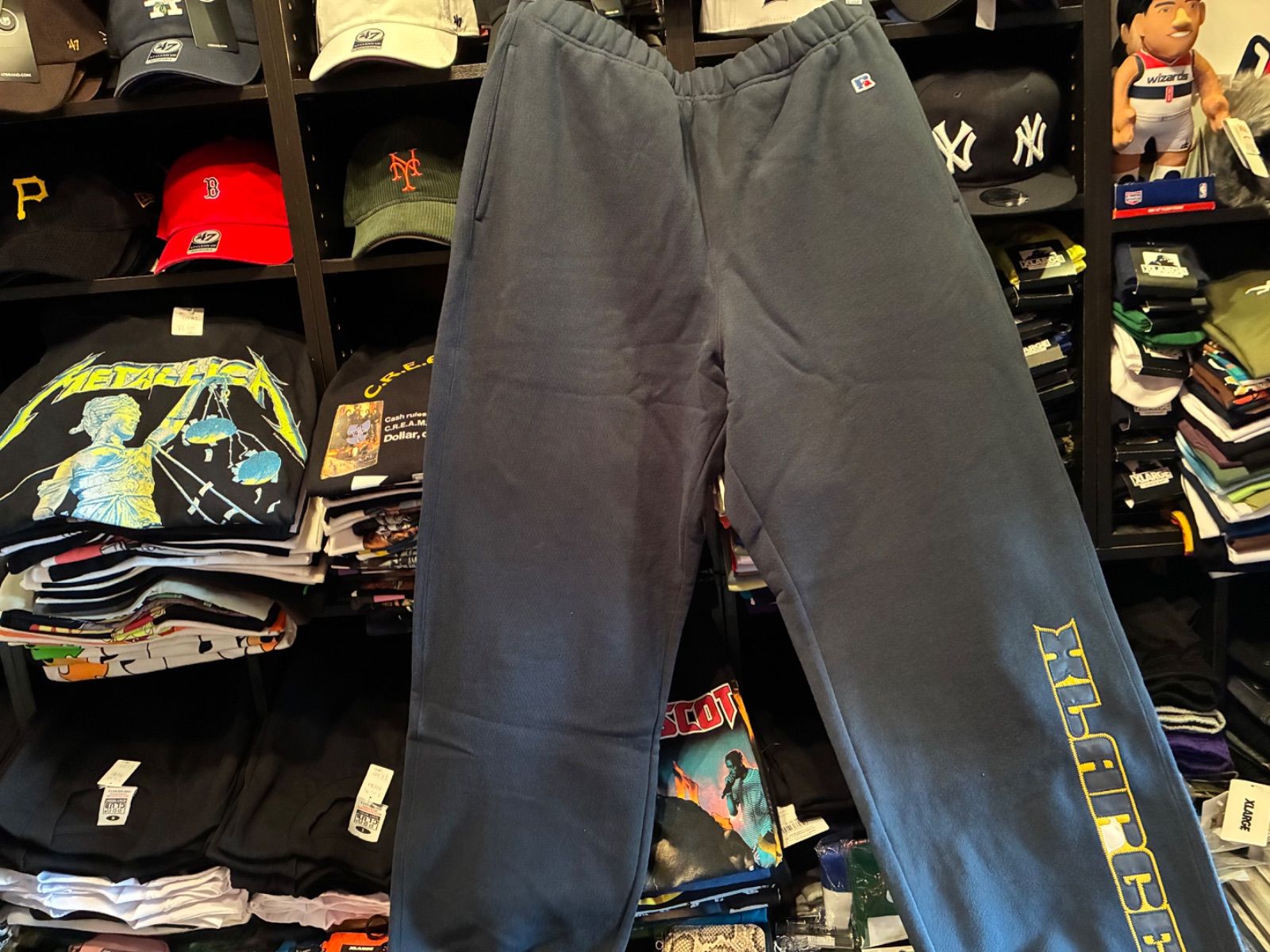 XLARGE×RUSSELL ATHLETIC SWEAT PANTS NAVY Lサイズ