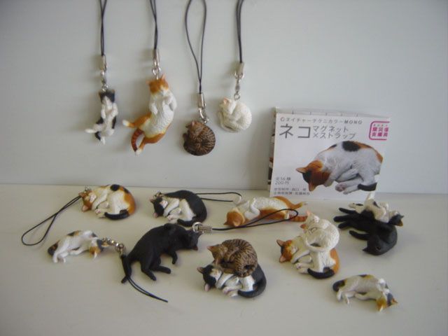 Isi 16 Az ネイチャーテクニMONOネコストラップマグネット全16種