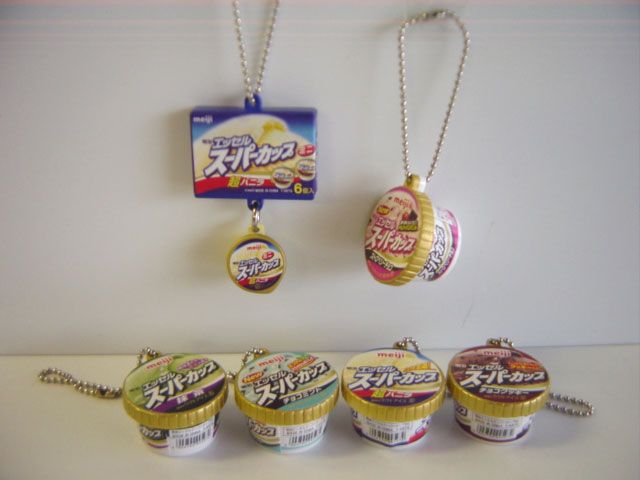 ♯Isi15AZ明治エッセルスーパーカップミニチュアマスコット全6種