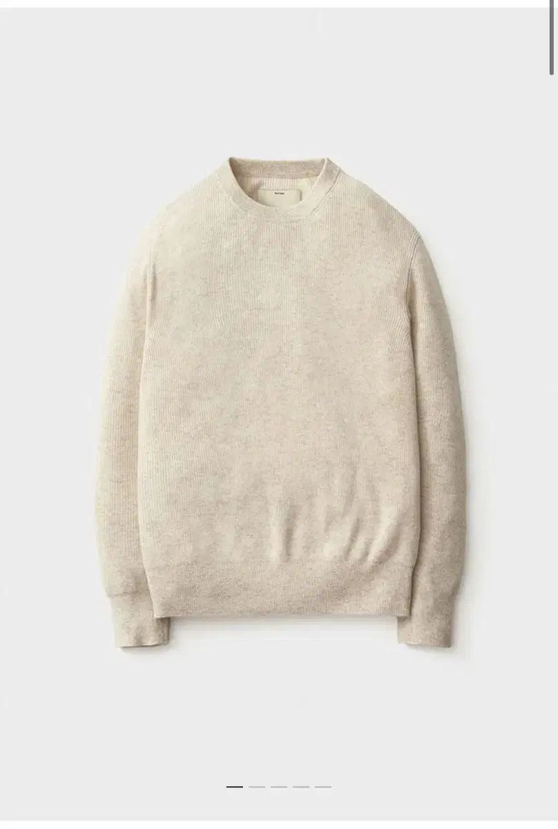 ポッタリー クルーネックニット オートミール