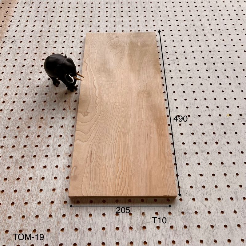栃 トチ TOM-19】490×205×10 mm 一枚板 銘木 木材 端材 DIY 天然木