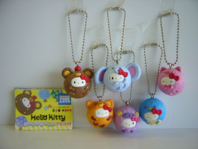♯Ivm09FZ ハローキティ まんまる あにまる マスコット 全6種 - メルカリ