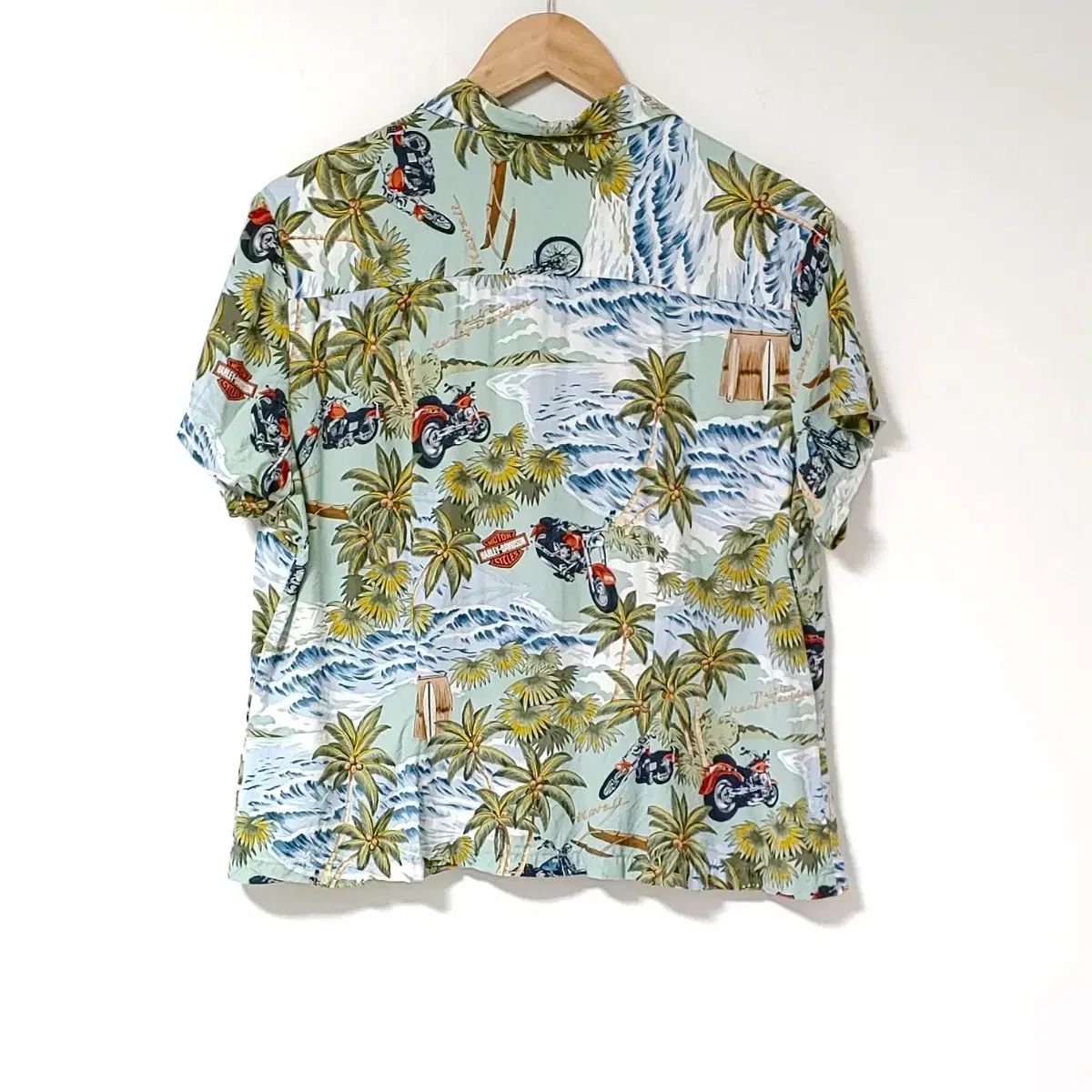 ハーレーダビッドソン x 姫宮 桃李 ハワイアン シャツ MADE IN U S A