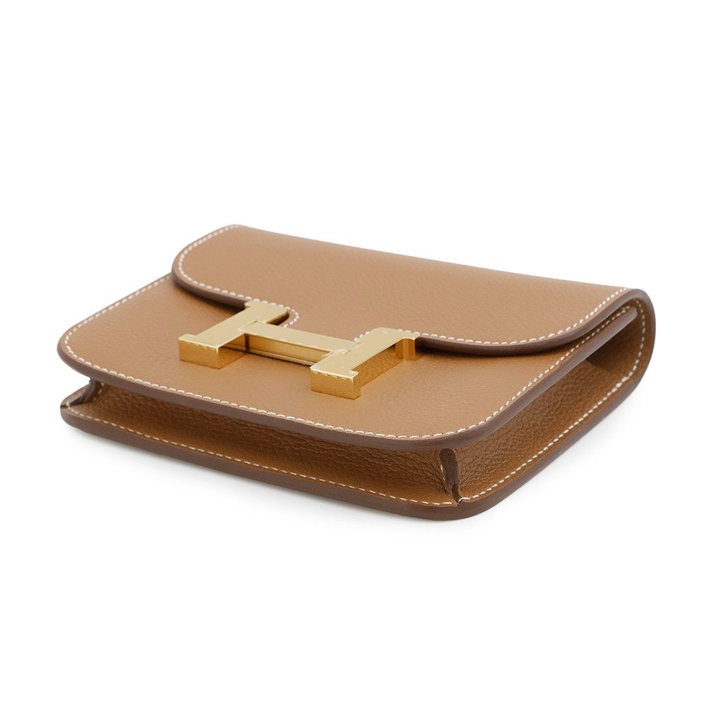 エルメス 財布 コンスタンス スリム ゴールド ゴールド金具 エバー W刻印 HERMES