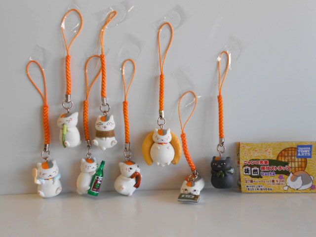 Iwt25Hz 夏目友人帳 ニャンコ先生 徒然 根付 ストラップ 2S入 全8種