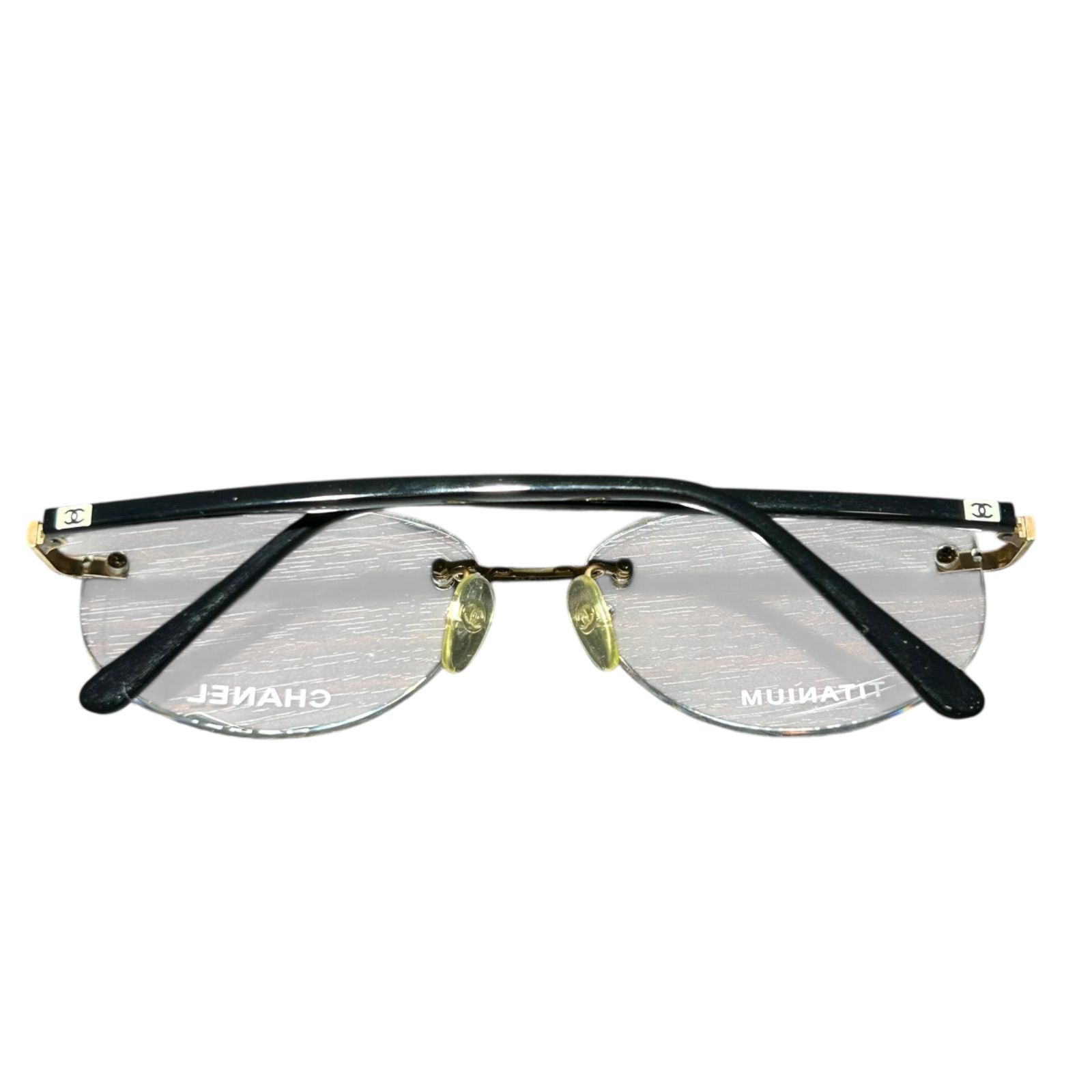  CHANEL シャネル ココマーク メガネ リムレス チタン製 2114 T メガネ 小物