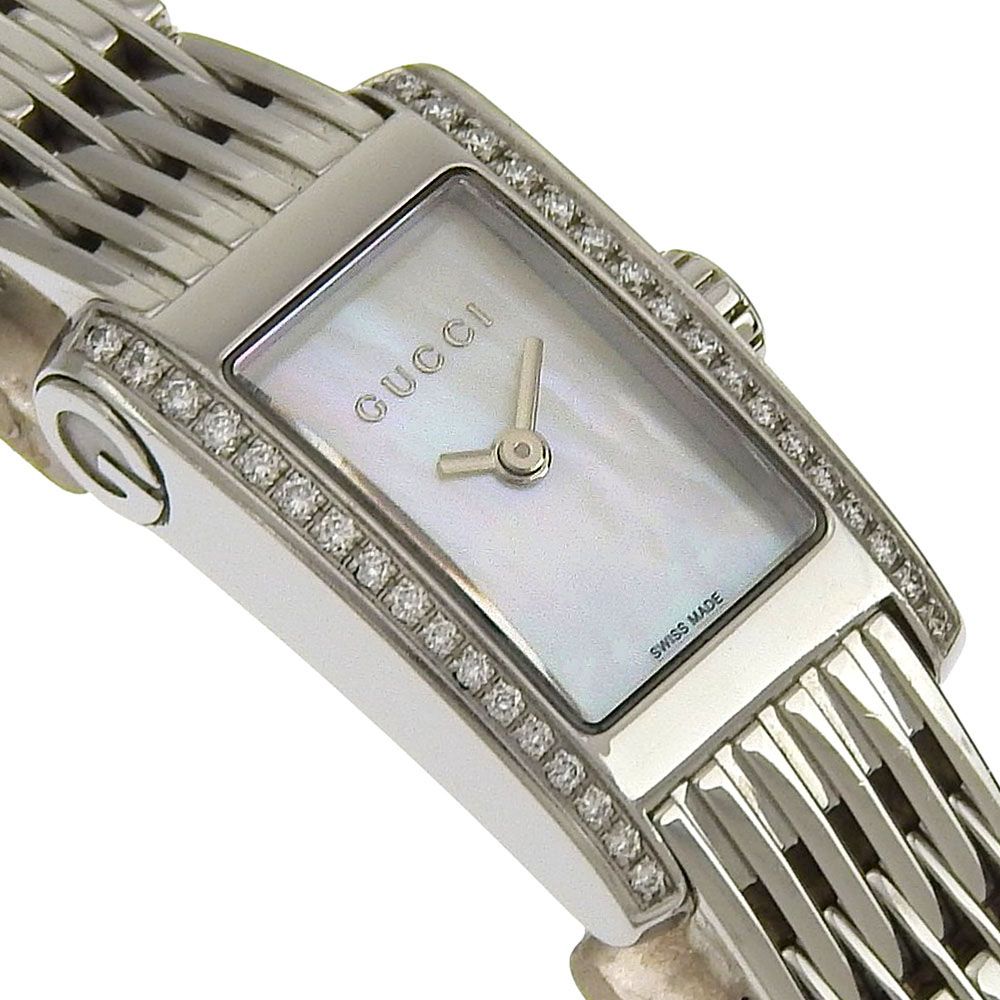 GUCCI】グッチ ダイヤ 8600L ステンレススチール×ダイヤモンド