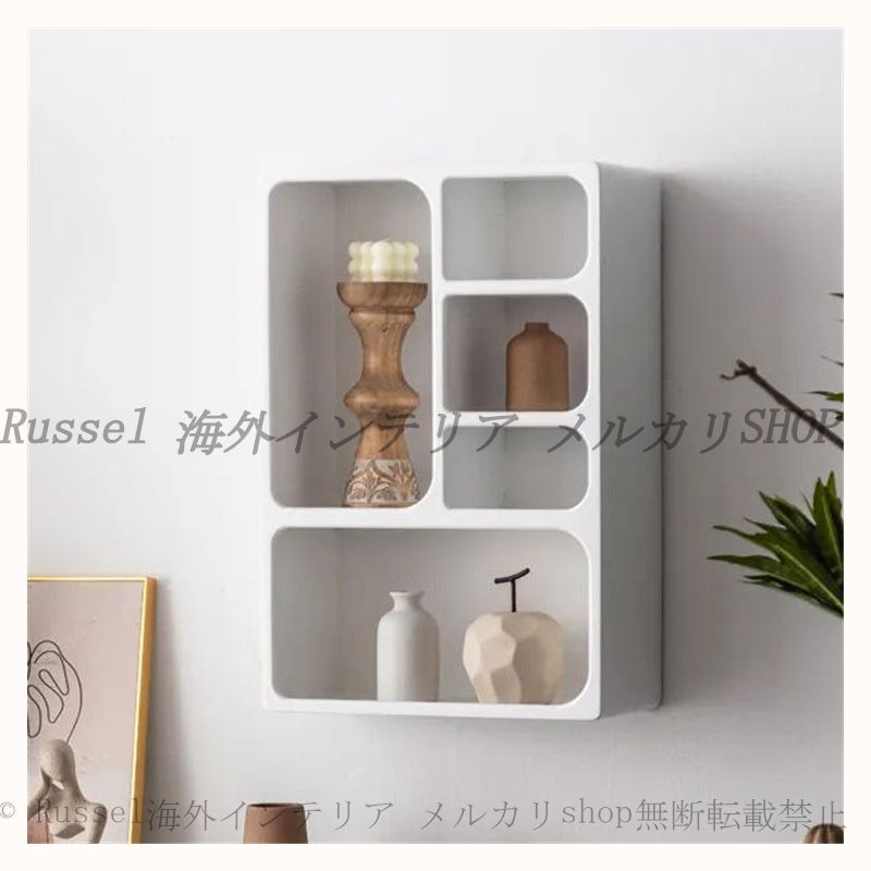 オープン シェルフ 縦置き 横置き 壁掛け おしゃれ かわいい インテリア 北欧風 韓国風 ラック キャビネット 収納 棚 ダイニング キッチン ディスプレイ 展示 ホワイト