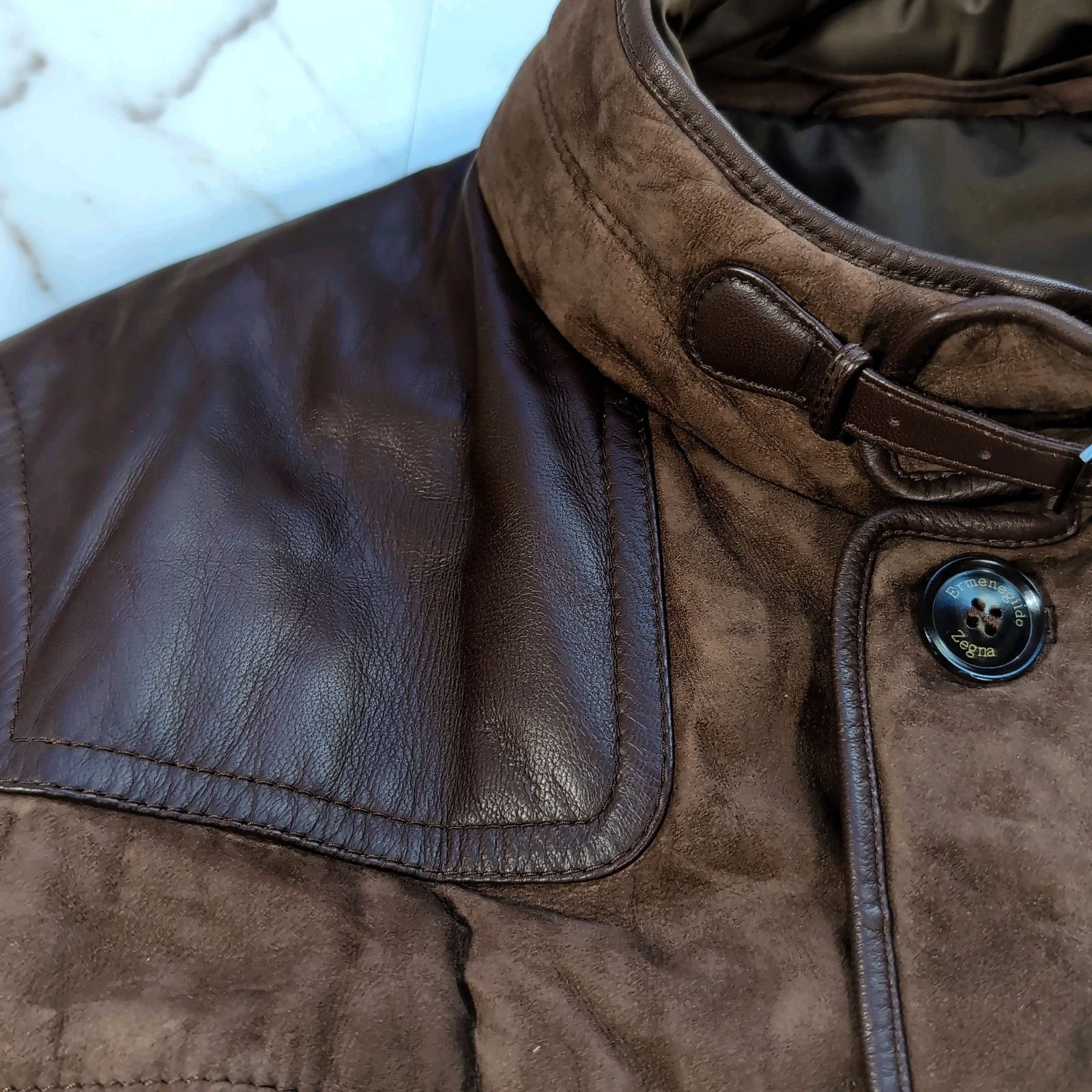 Ermenegildo Zegna アフリカンゴートレザー スエードジャケット