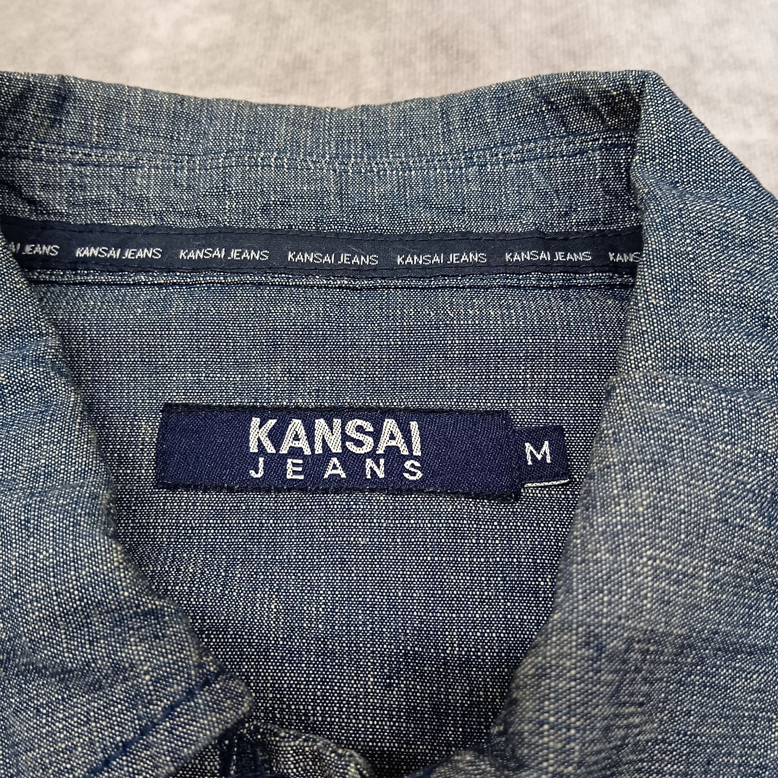 KANSAI JEANS Мサイズ ジップアップシャツ シャツジャケット