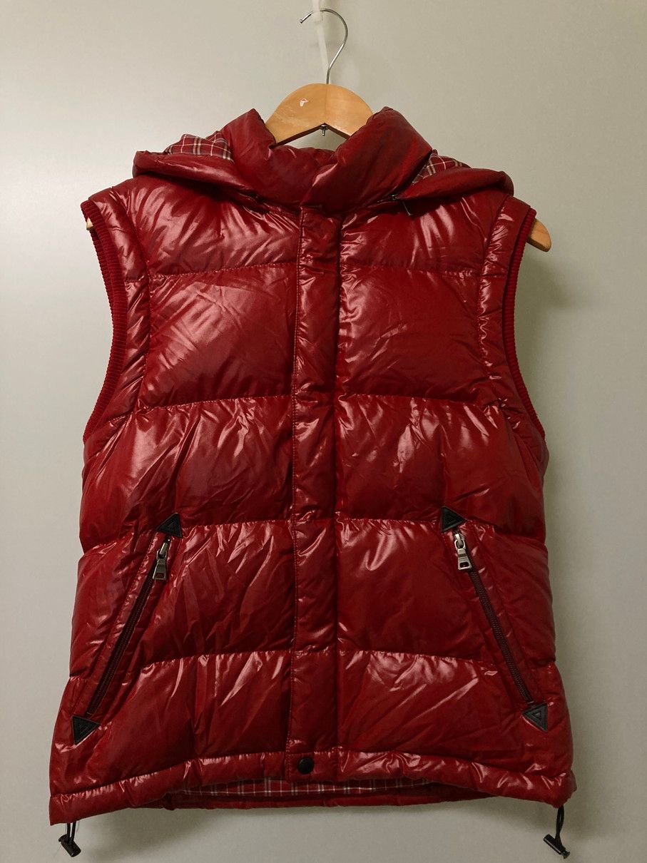 【品】BURBERRY BLACK LABEL バーバリーブラックレーベル D1F10-209-16 DOWN VEST ダウンベスト アウター 【141-251114-AS-10-min】