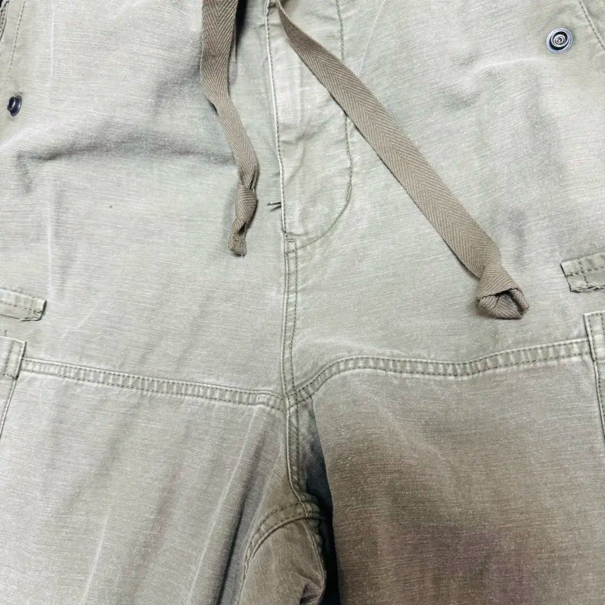 メゾンミハラヤスヒロ 25ss カーゴ ズボン オリーブグリーン