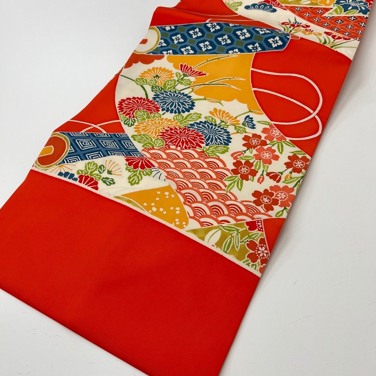 名古屋帯 塩瀬 紅型 型染 素敵な染め 九寸 正絹 着物 MA-1198 - メルカリ
