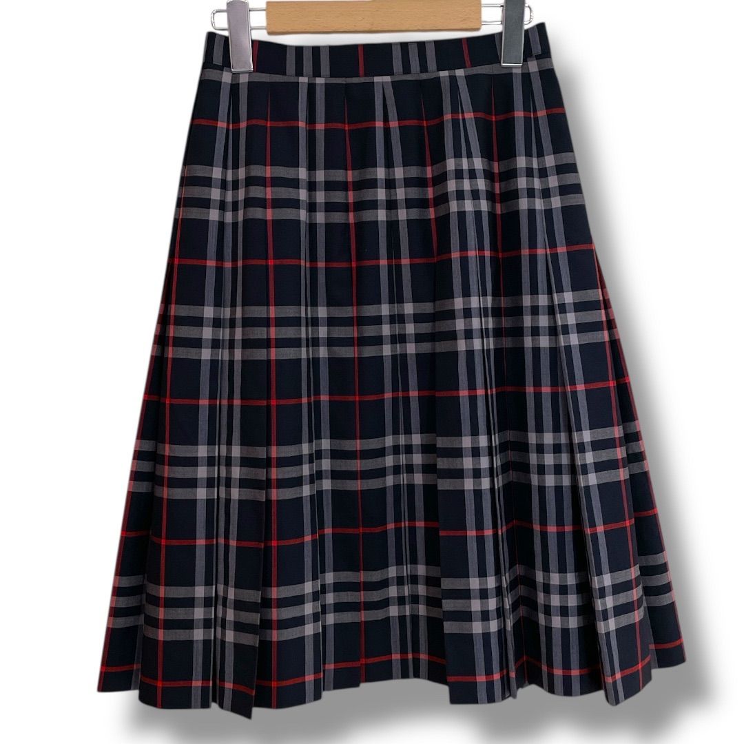 BURBERRYS バーバリーズ ノバチェックウールプリーツスカート Aライン