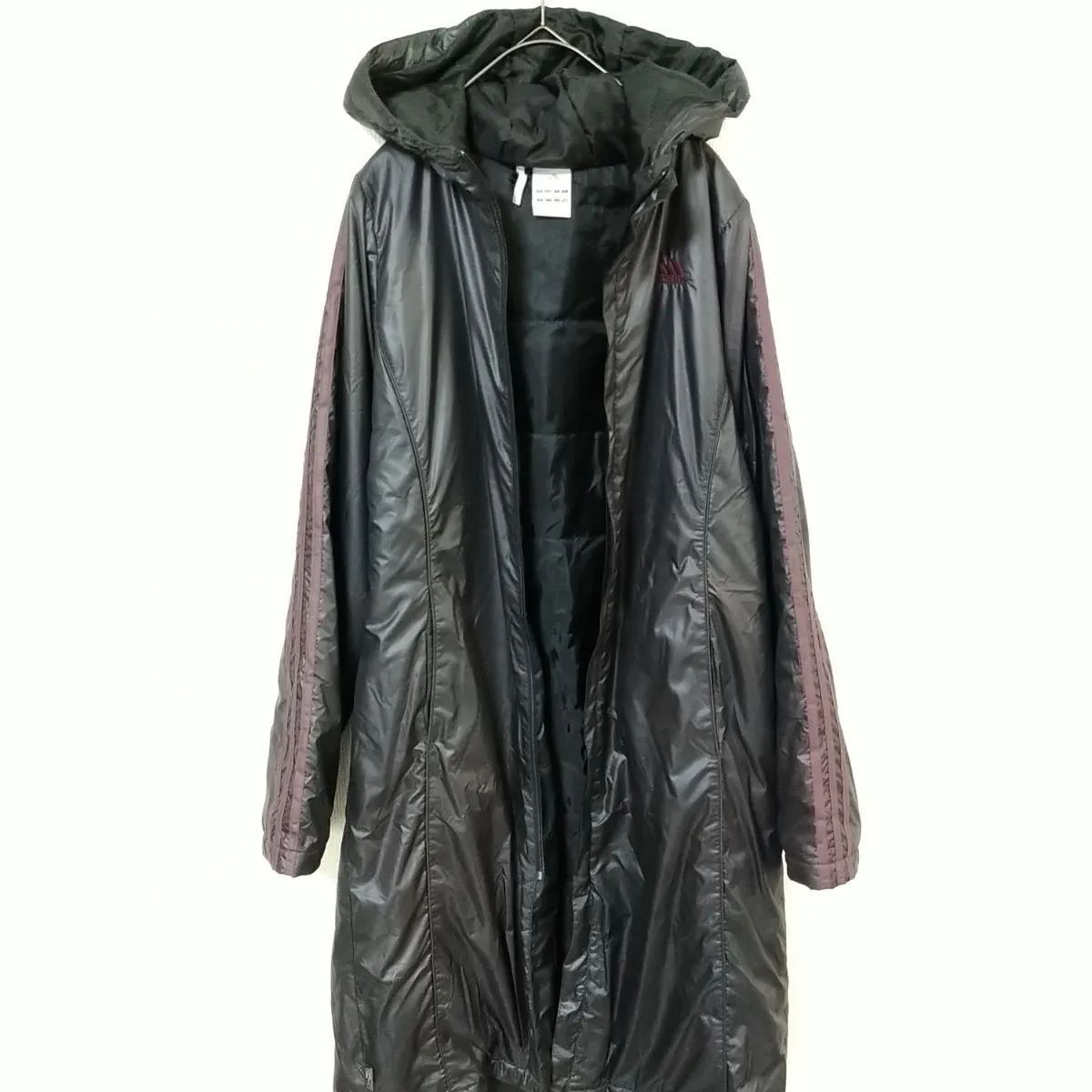 アディダス adidas ベンチコート ダウンコート レディースL 美品 黒色