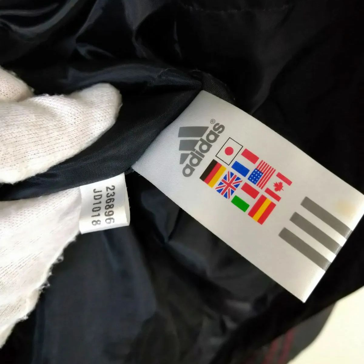 アディダス adidas ベンチコート ダウンコート レディースL 美品 黒色 