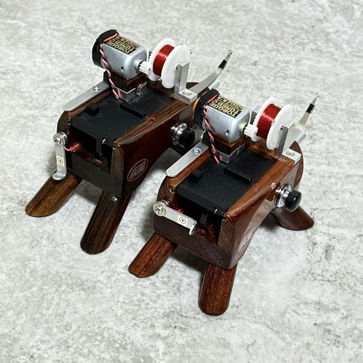 2台セット ワカサギ用電動リール 疾風 右スイッチ