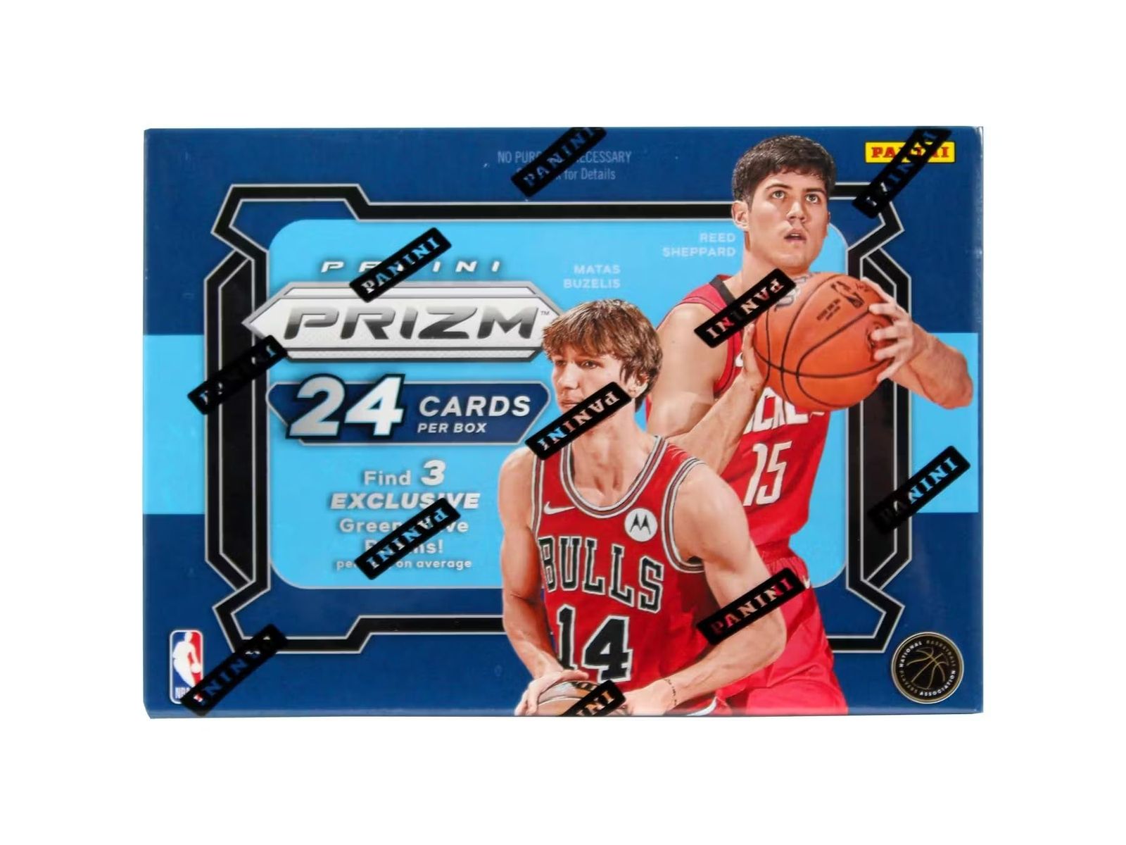 2025-25 パニーニ NBA プリズム バスケットボール トレーディングカード 6パック ホビーブラスターボックス 1箱に3つのグリーンウェーブプリズム!