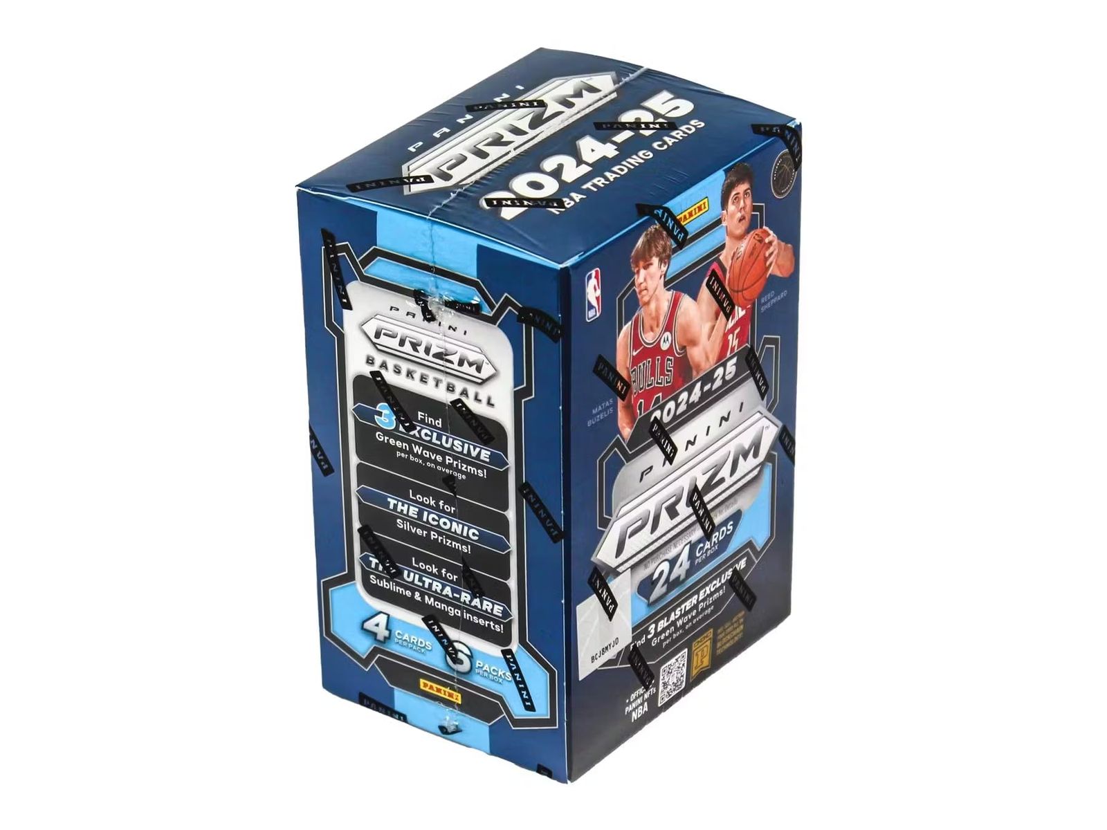 2025-25 パニーニ NBA プリズム バスケットボール トレーディングカード ホビーブラスターボックス 1箱に3つのグリーンウェーブプリズム!