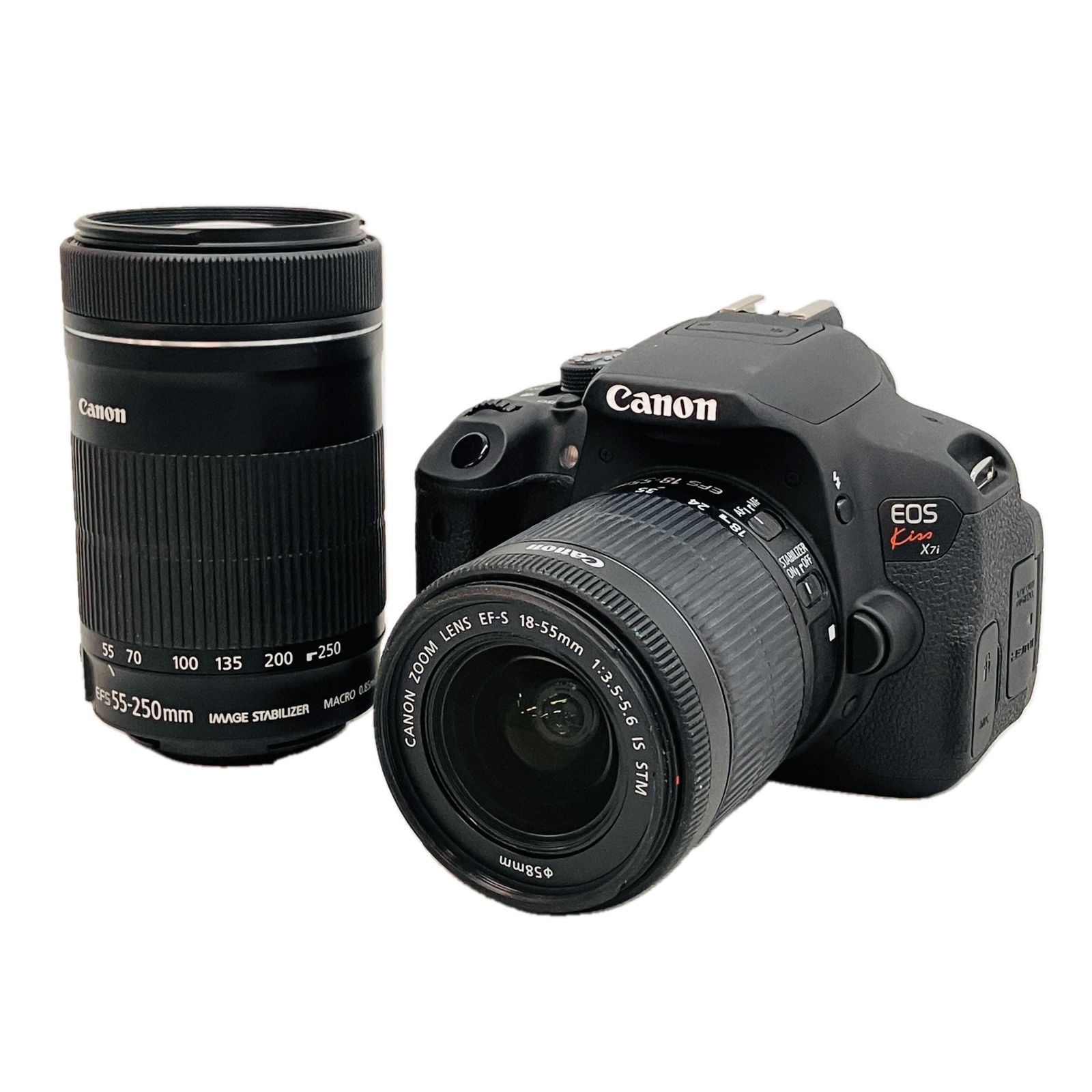 Canon EOS Kiss X7i 一眼レフカメラ ダブルズームキット 起動不可 ジャンク C10611686