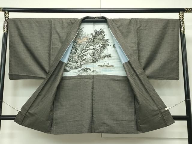 平和屋着物□極上 男性 本場大島紬 アンサンブル 100亀甲 総詰め 逸品
