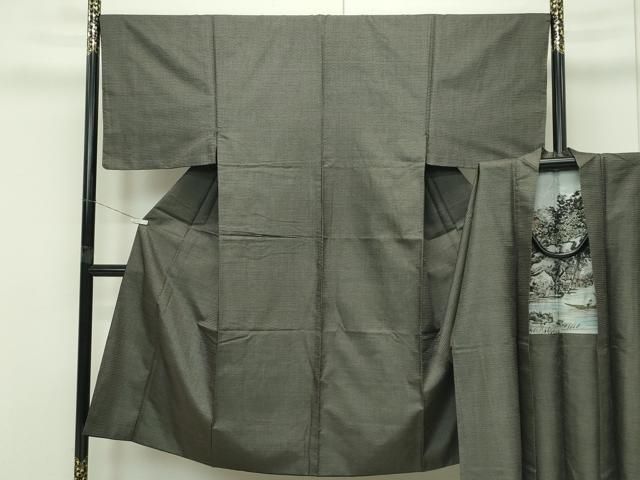 平和屋着物 上 男性 本場大島紬 アンサンブル 100亀甲 総詰め CZAA4207s5