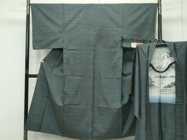 平和屋着物□極上 男性 本場大島紬 アンサンブル 80亀甲 総詰め 安藤