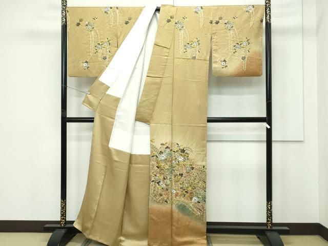 平和屋着物 上 訪問着 作家物 辻が花 暈し染め 金彩 s 5