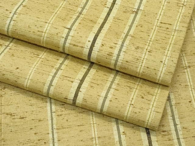 平和屋着物 上 ぜんまい紬 間道 桑染色地 s 5