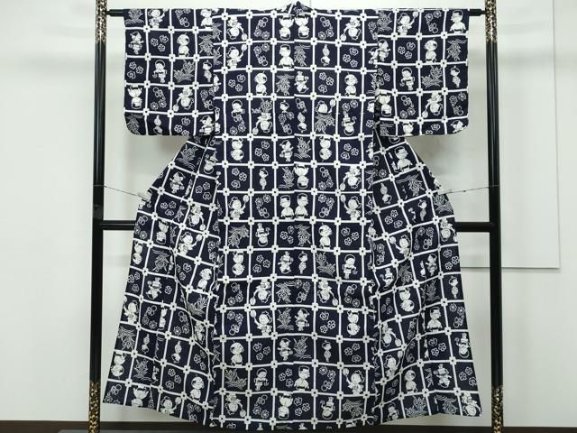 平和屋着物■極上　夏物　浴衣　サザエさん　綿　逸品　CZAA4227s5 平和屋着物□極上 夏物 浴衣 サザエさん 綿 逸品 CZAA4227s5 - メルカリ