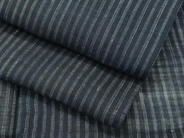 平和屋着物 上 男性 夏物 石川県指定無形文化財 能登上布 本麻手織上布 間道 CZAA4232s5