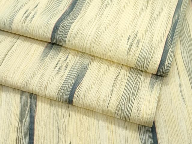 平和屋着物□極上 男性 夏物 紗紬 縞 逸品 CZAA4034s5