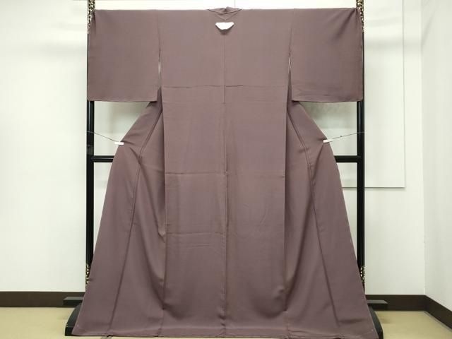 平和屋着物 上 色無地 銀煤竹色 s 5