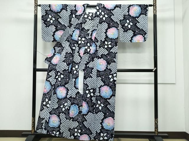 平和屋着物 上 夏物 浴衣 有松鳴海絞り 花繋ぎ 綿 s 5