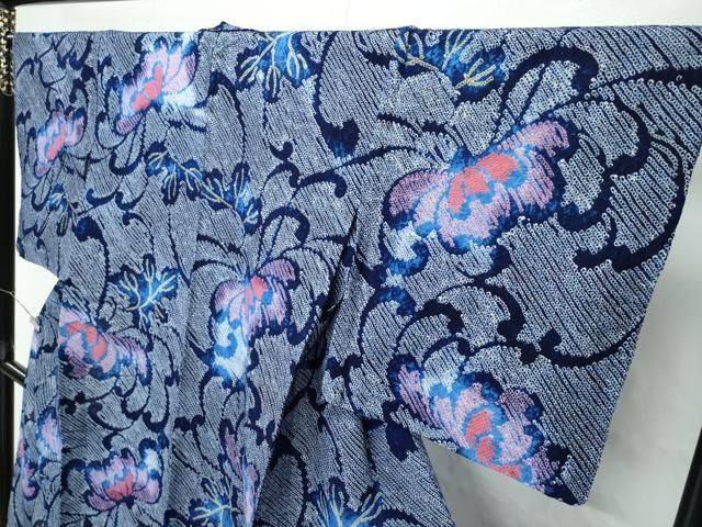  平和屋着物 上 夏物 浴衣 有松鳴海絞り 乱菊 綿 s 5 浴衣単品 浴衣