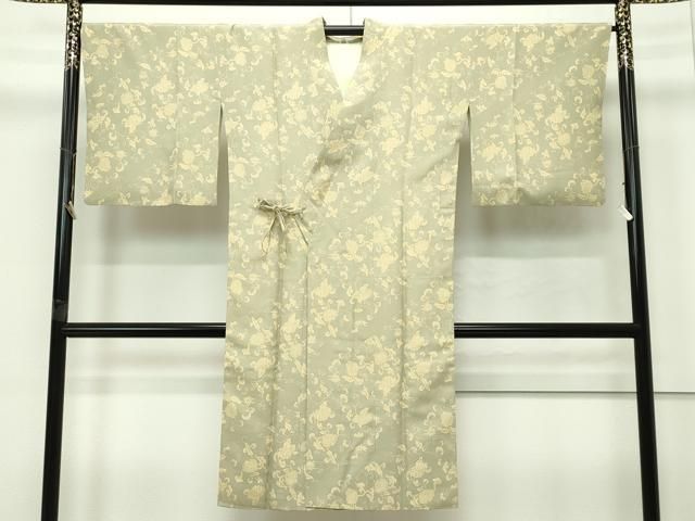 平和屋着物 上 道中着 ロング丈 更紗唐草文 油色地 s 5