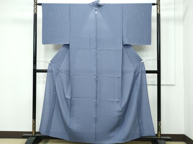 平和屋着物 上 夏物 色無地 絽 藍墨茶色 s 5