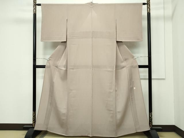 平和屋着物 上 夏物 本加賀友禅作家 成竹登茂男 色無地 絽縮緬 空五倍子色 s 5