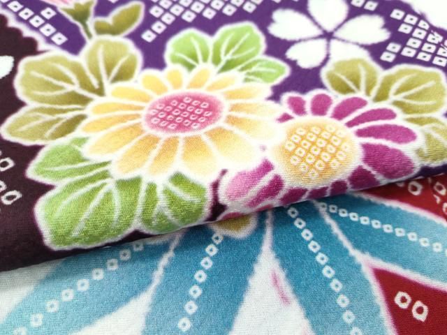 平和屋着物□極上 振袖 仮絵羽 草花吉祥文 暈し染め 逸品 未使用