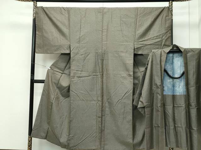 平和屋着物 上 男性 紬 アンサンブル キングサイズ 140亀甲 CZAA4296s5