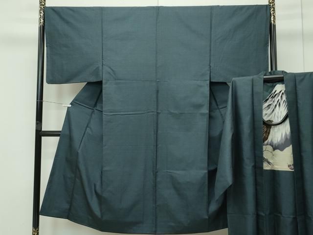 平和屋着物 上 男性 本場大島紬 アンサンブル 100亀甲 総詰め CZAA4297s5