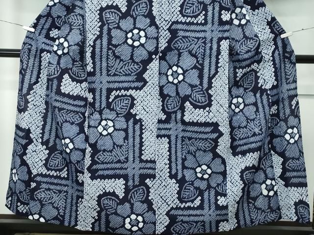  平和屋着物 上 夏物 浴衣 有松鳴海絞り 格子花文 綿 s 5 浴衣単品 浴衣